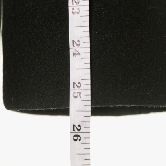 Michael Kors Black Wool Blend Zip Belted Gold Accents Coat Jacket Womens 2XL - Picture 12 of 12